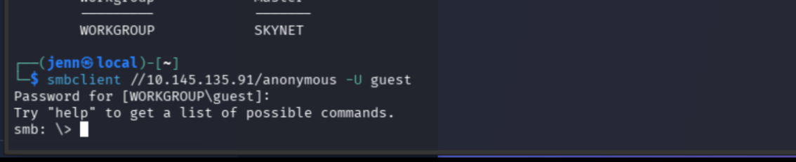 smbclient guest login to anonymous share succeeding